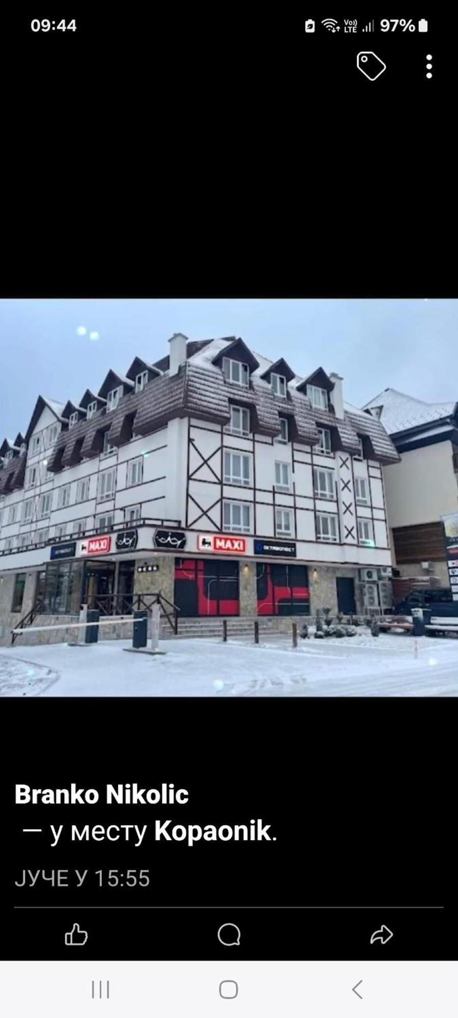 Apartman Kraljevi Cardaci Sadikovic Sa Garazom Копаоник Екстериор снимка